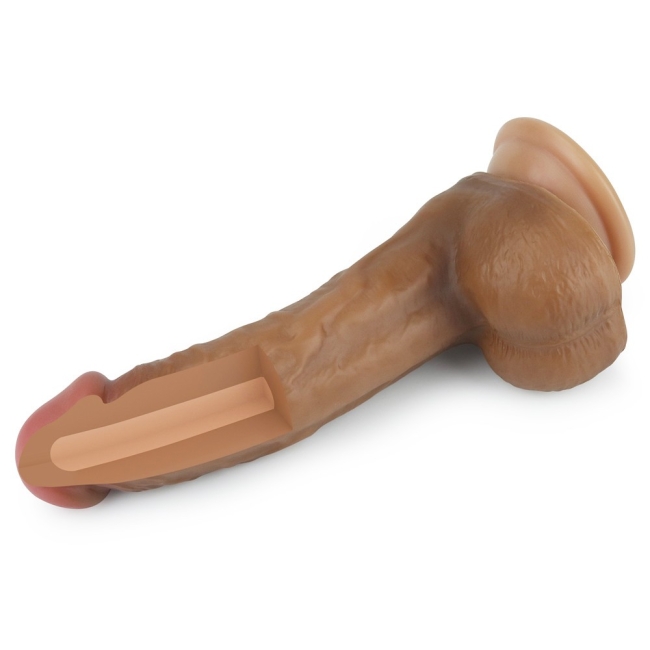 Lovetoy Nature Cock Serisi Özel Çift Katmanlı 20 Cm Realistik Penis