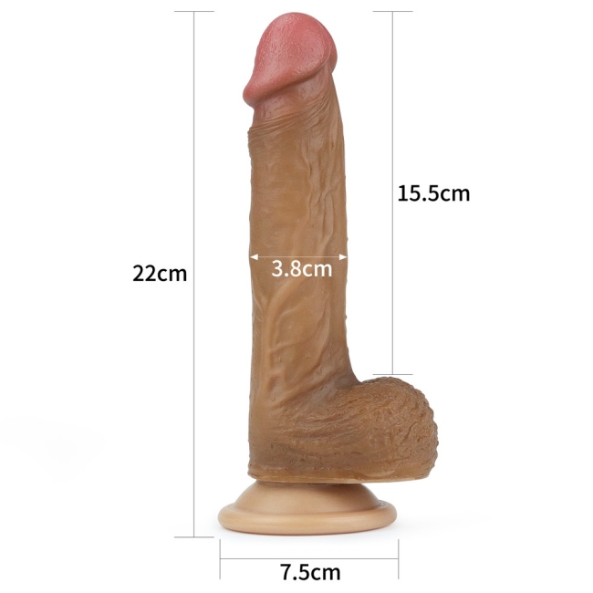 Lovetoy Nature Cock Serisi Özel Çift Katmanlı 21 Cm Realistik Penis