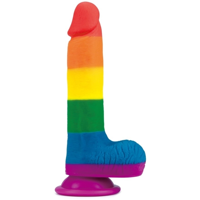 Lovetoy Prider Gökkuşağı Renkli Damarlı 20 Cm Realistik Dildo-410026