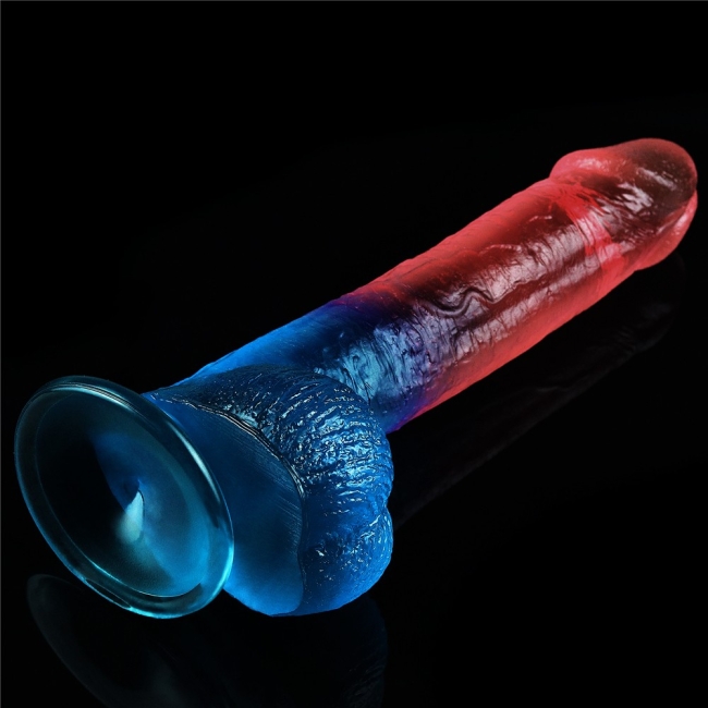 Lovetoy Renkli Ultra Yumuşak 23 Cm Kemerli Jel Dildo