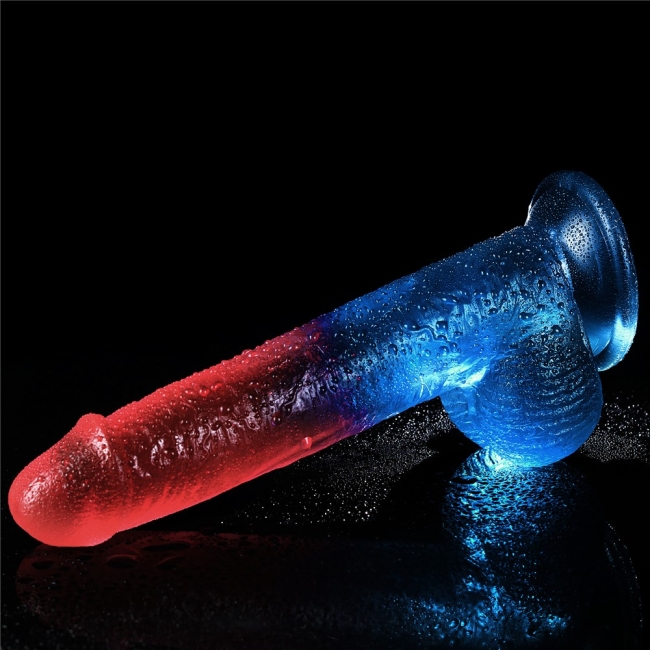 Lovetoy Renkli Ultra Yumuşak 23 Cm Kemerli Jel Dildo