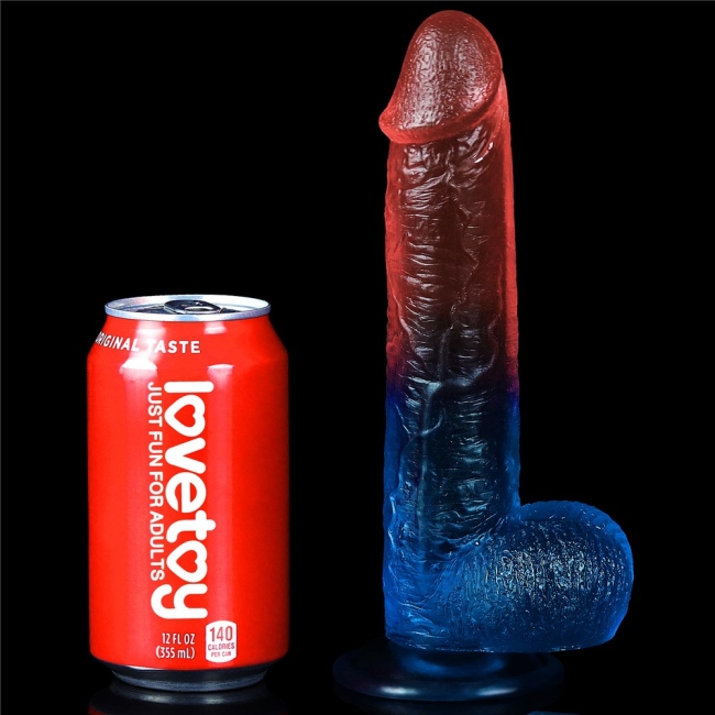 Lovetoy Renkli Ultra Yumuşak 23 Cm Kemerli Jel Dildo