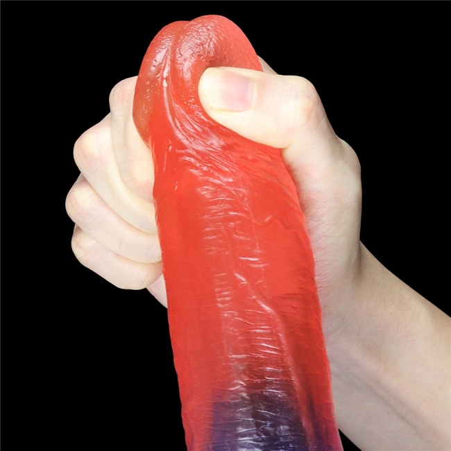 Lovetoy Renkli Ultra Yumuşak 23 Cm Kemerli Jel Dildo