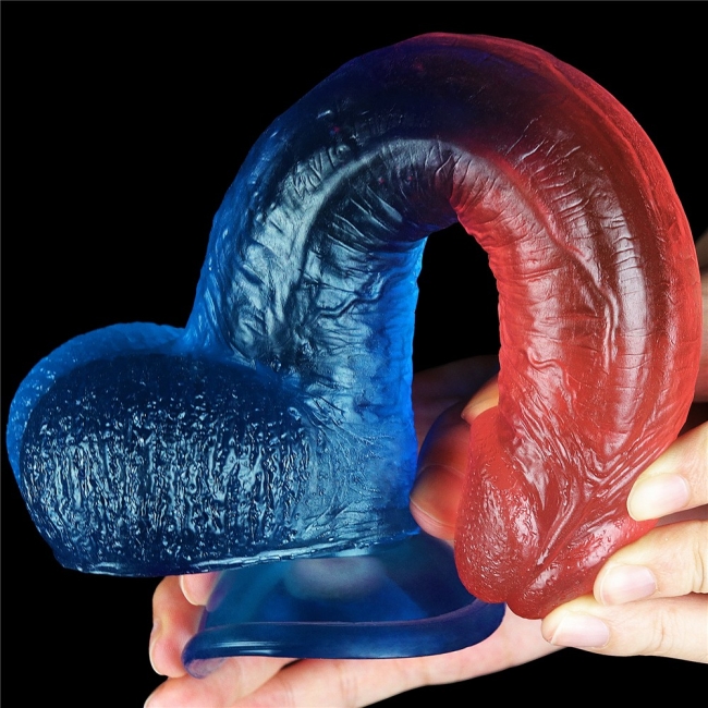 Lovetoy Renkli Ultra Yumuşak 23 Cm Kemerli Jel Dildo