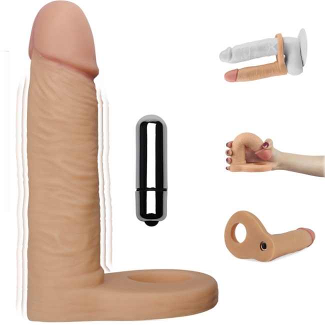 Lovetoy The Ultra Soft Yumuşak Titreşimli Anal 15 cm Halkalı Anal Penis