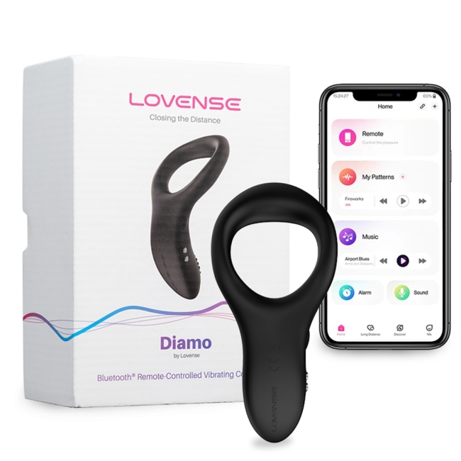 Lovense Diamo Akıllı Telefon Uyumlu Titreşimli Penis Halkası