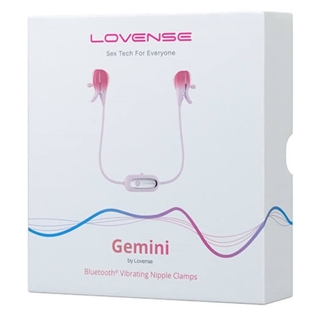 Lovense Gemini App Kontrollü Titreşimli Şarjlı Göğüs Ucu Klipsleri