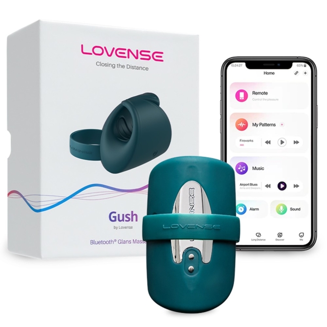 Lovense Gush Telefon Kontrol Titreşimli Penis Masaj Aleti Mastürbatör