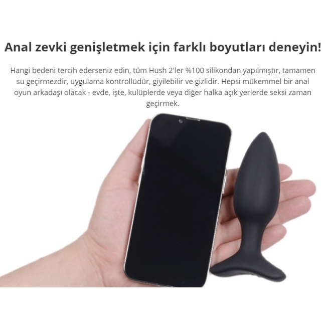 Lovense Hush 2 Akıllı Telefon Kontrollü 1.5 İnch Anal Plug