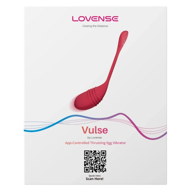 Lovense Vulse App-Controlleds Thrusting & Vibrating Egg Vibratör