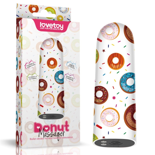 Lovetoy Donut Özel Tasarım 10 Farklı Titreşim Modlu Mini Vibratör	