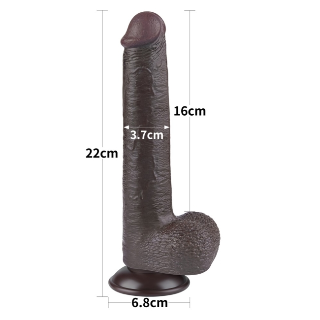 Lovetoy Hareketli Dış Yüzey Özel Seri Ultra Yumuşak 22 Cm Realistik Dildo