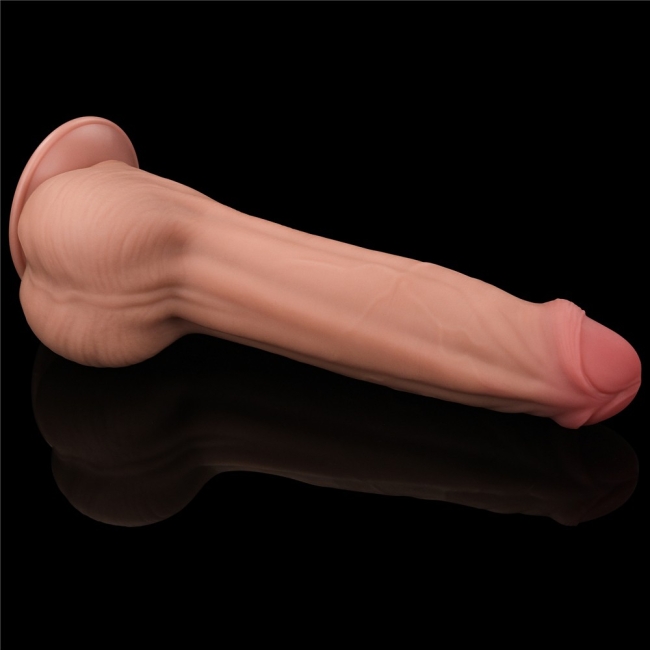 Lovetoy King Size Hareketli Dış Yüzey Özel Seri Ultra Yumuşak 29 Cm Realistik Penis