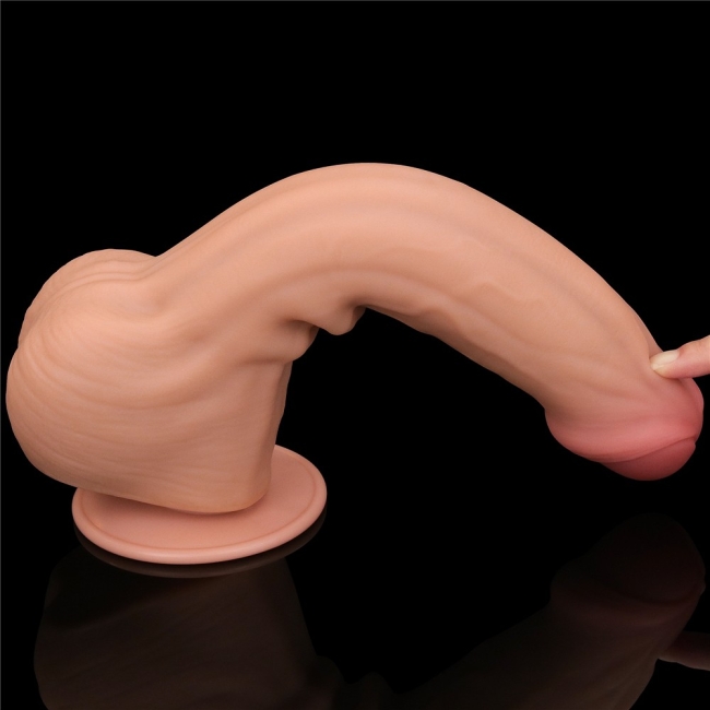 Lovetoy King Size Hareketli Dış Yüzey Özel Seri Ultra Yumuşak 29 Cm Realistik Penis