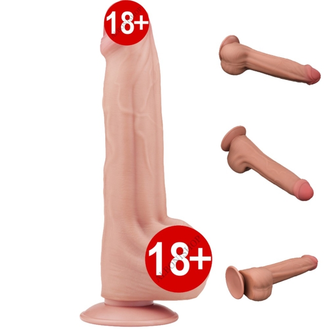 Lovetoy King Size Hareketli Dış Yüzey Özel Seri Ultra Yumuşak 29 Cm Realistik Penis