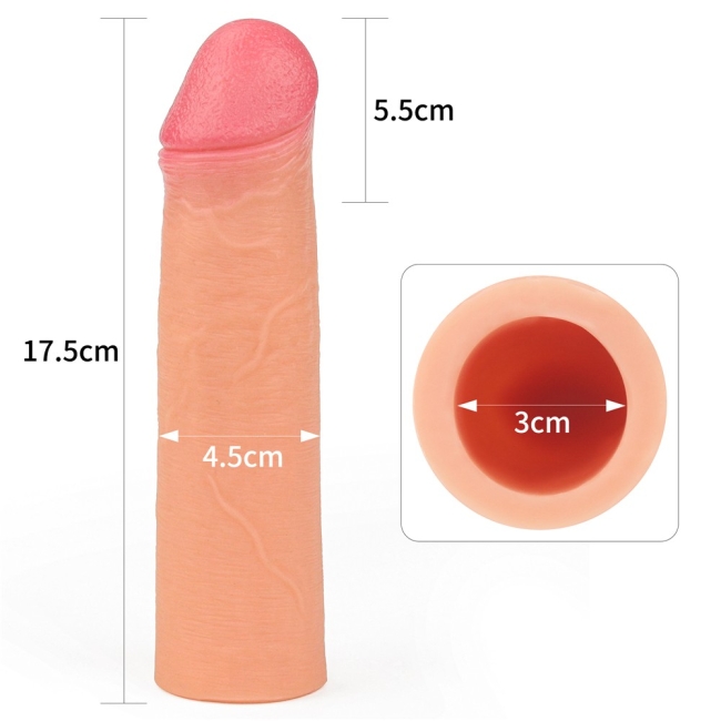 Lovetoy Nature-Extender Serisi Ultra Esnek Özel Silikonlu Penis Kılıfı