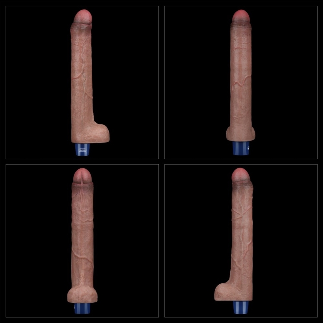 Lovetoy Şarj Edilebilir Gerçekçi Dokuda Titreşimli 27 Cm Yapay Penis