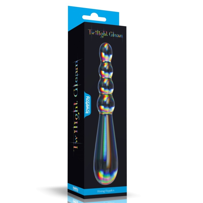 Lovetoy Twilight Gleam Glass Boğumlu Cam Dildo