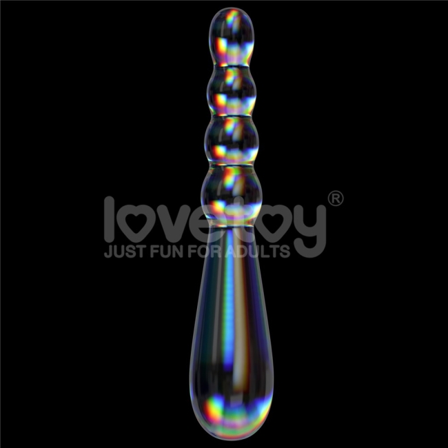 Lovetoy Twilight Gleam Glass Boğumlu Cam Dildo