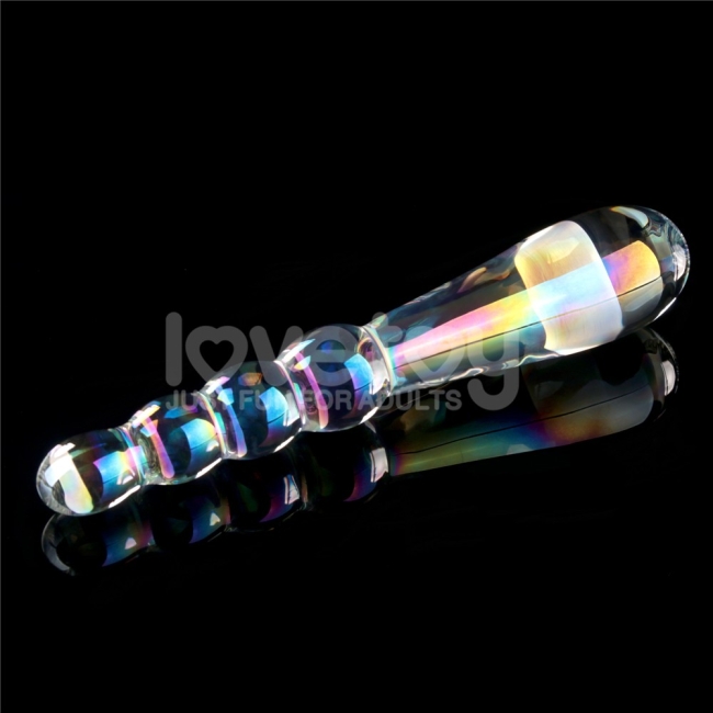 Lovetoy Twilight Gleam Glass Boğumlu Cam Dildo