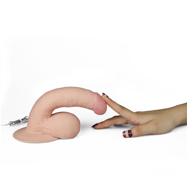 Lovetoy Ultra Yumuşak Özel Dokulu 18 Cm Titreşimli Realistik Penis