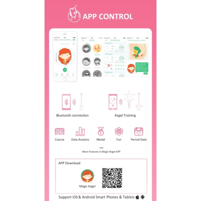 Magic Motion Kegel Coach Telefondan Kontrol Edilebilen Giyilebilir Kegel Egzersiz Koçu