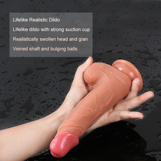 Özel Yumuşak Dokulu Ultra Gerçekci Çift Katmanlı 20 Cm Belden Bağlamalı Penis