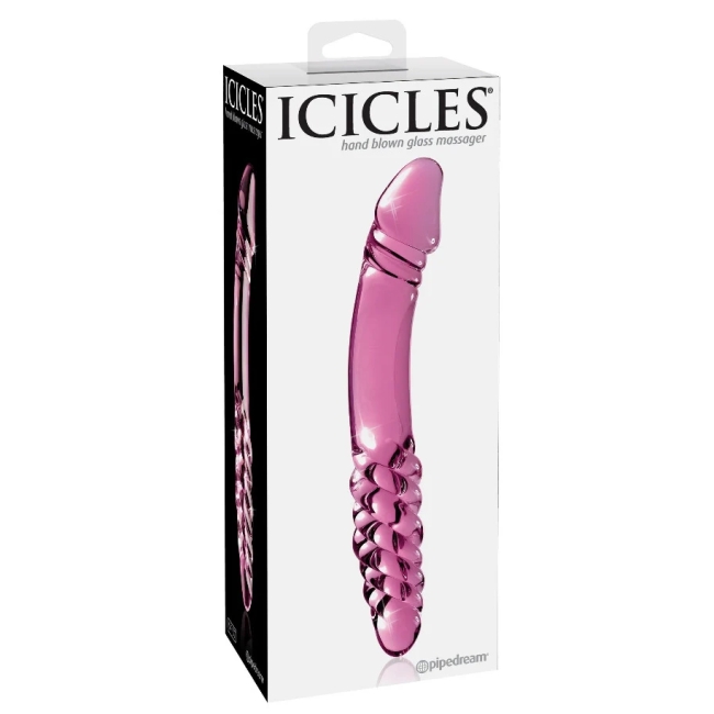 Pipedream Icicles No. 57 Glass Dual Ended Cam Dildo