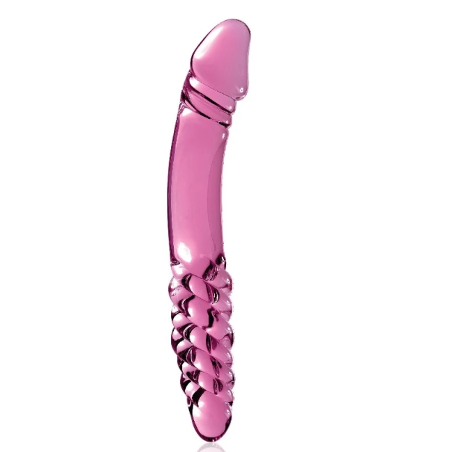 Pipedream Icicles No. 57 Glass Dual Ended Cam Dildo