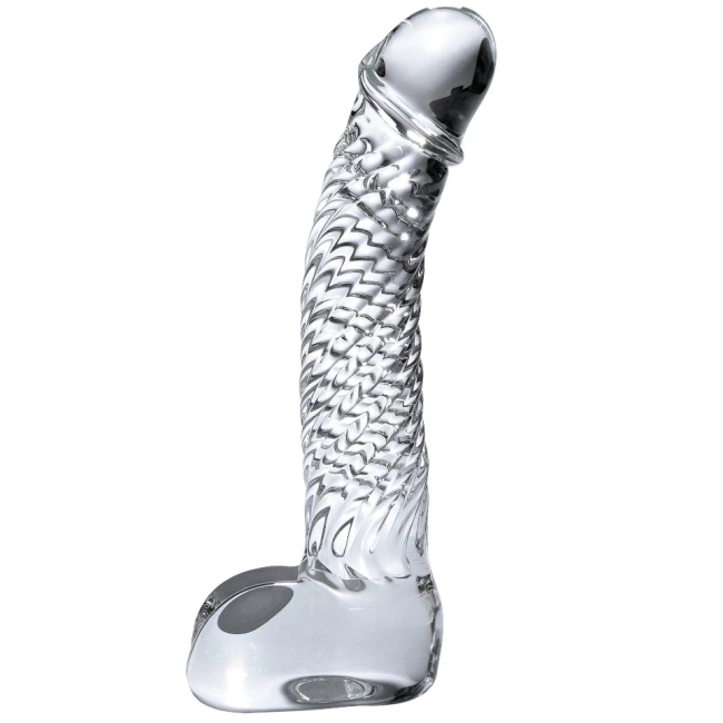 Pipedream Icicles No. 61 Glass Cam Dildo