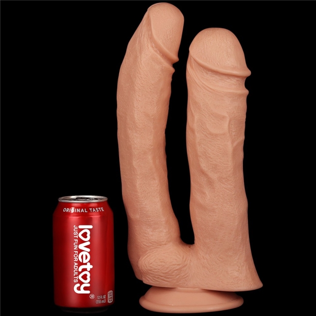 Realistic Mega Double Ultra Kalın Dildo 30 Cm Çift Başlı Dİldo