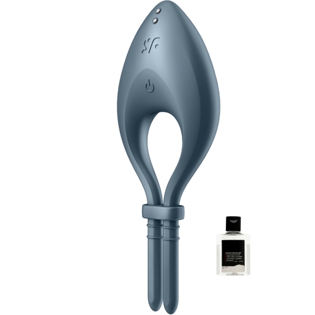 Satisfyer Bullseye Connect Dark Blue App Kontrollü Ayarlanabilir Titreşimli Penis Halkası