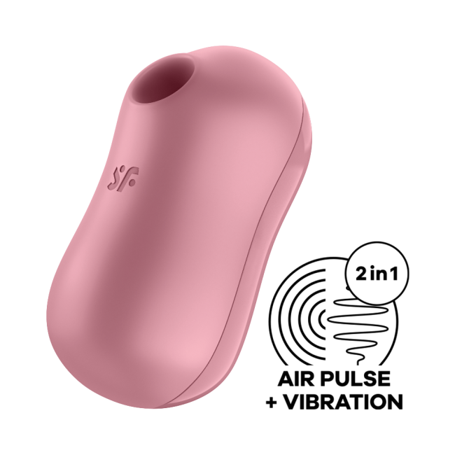 Satisfyer Cotton Candy Light Red Emişli&Titreşimli 2 Motorlu Vibratör