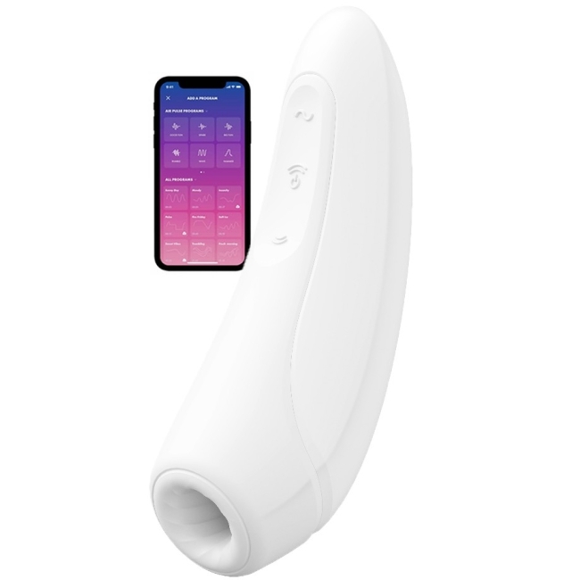 Satisfyer Curvy 1+ White Telefon Kontrol Air Pulse Vibratör