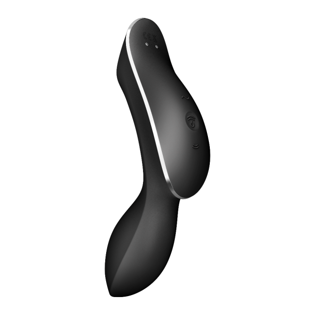 Satisfyer Curvy Trinity 2 Black Emişli&Titreşimli Klitoris Uyarıcı Vibratör  