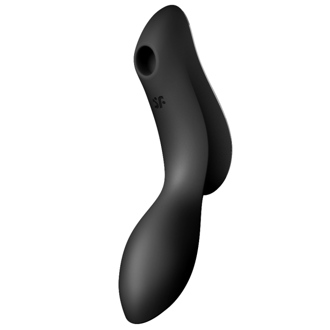 Satisfyer Curvy Trinity 2 Black Emişli&Titreşimli Klitoris Uyarıcı Vibratör  