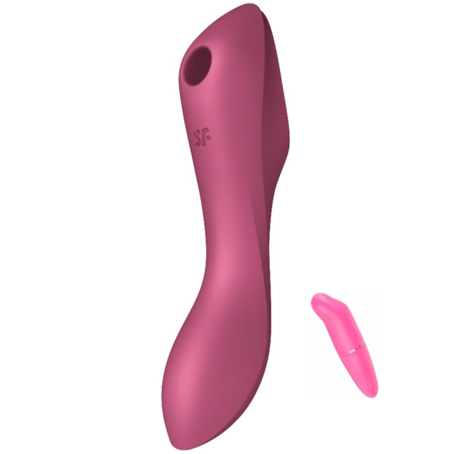 Satisfyer Curvy Trinity 3 Red Emişli Ve Güçlü Titreşimli 2 Motorlu G-Spot Vibratör