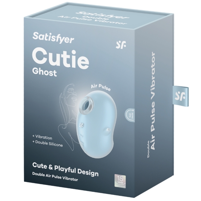 Satisfyer Cutie Ghost Blue Air Pulse Hava Dalgalı ve Titreşimli Vibratör	