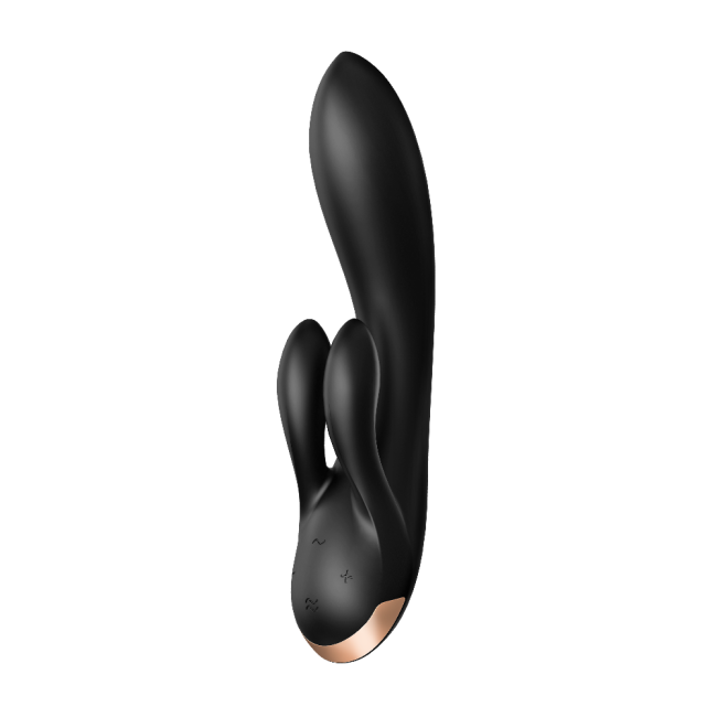 Satisfyer Double Flex Black Connect App Kontrollü Ultra Esnek Güçlü Titreşimli Rabbit Vibratör