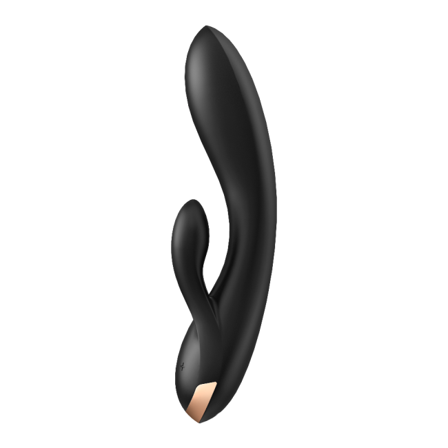 Satisfyer Double Flex Black Connect App Kontrollü Ultra Esnek Güçlü Titreşimli Rabbit Vibratör