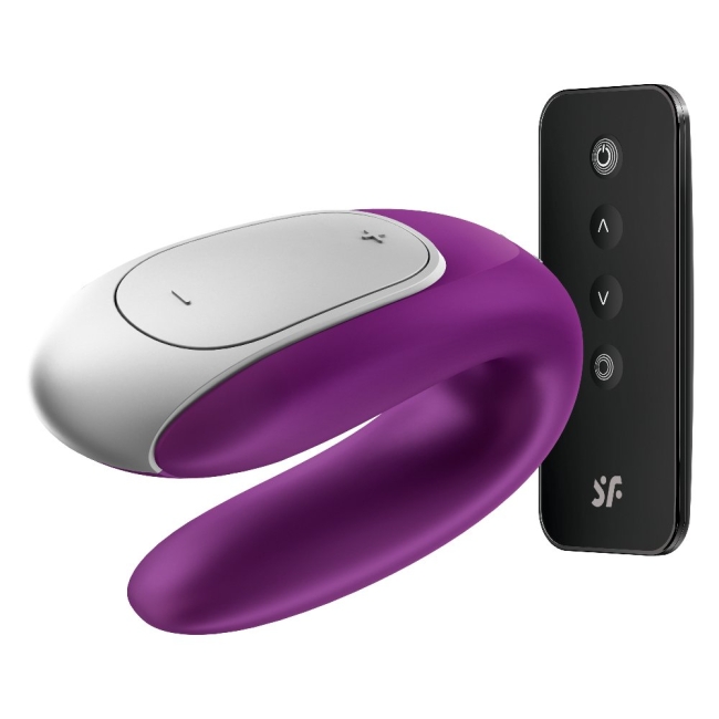 Satisfyer Double Fun Violet Telefon Kontrollü Çiftlere Özel Vibratör