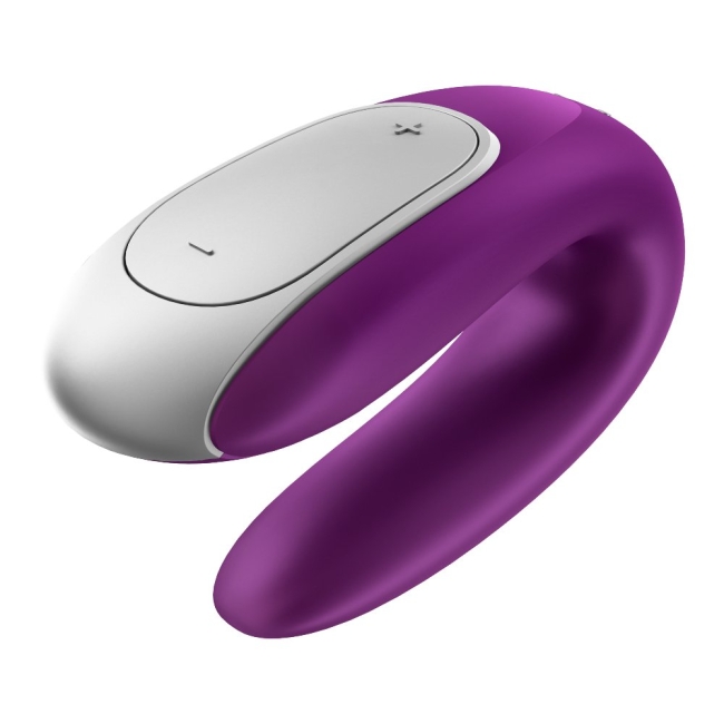 Satisfyer Double Fun Violet Telefon Kontrollü Çiftlere Özel Vibratör