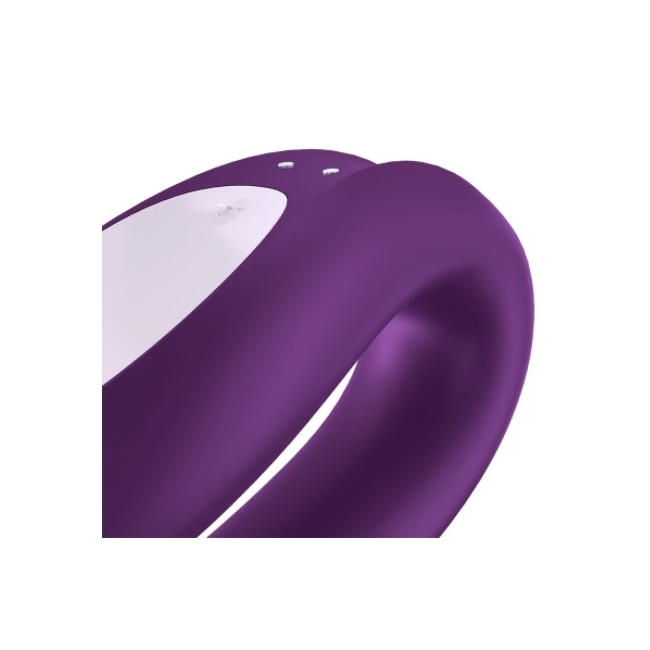 Satisfyer Double Joy Violet Telefon Kontrol Çiftlere Özel Vibratör	