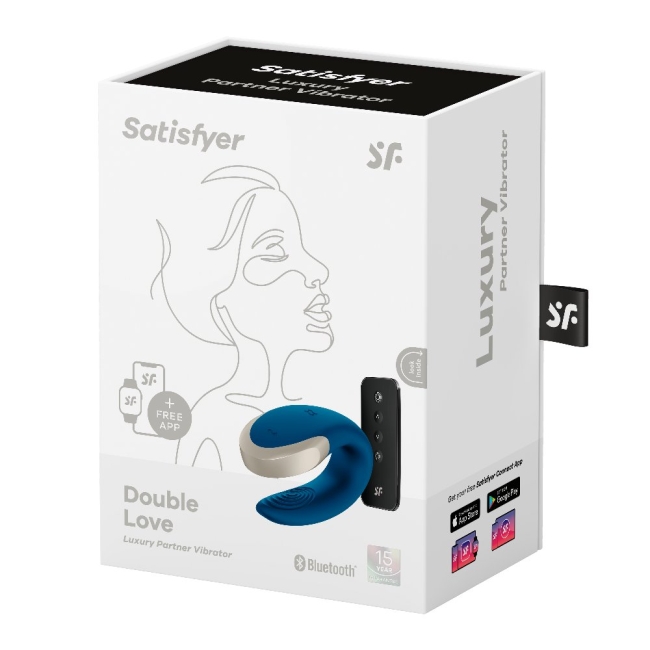 Satisfyer Double Love Blue Kumandalı ve Telefon Kontrollü Çiftlere Özel Vibratör