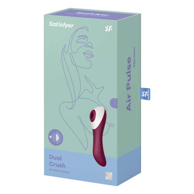 Satisfyer Dual Crush Emişli ve Güçlü Titreşimli 2 Motorlu Klitoris Uyarıcı Vibratör