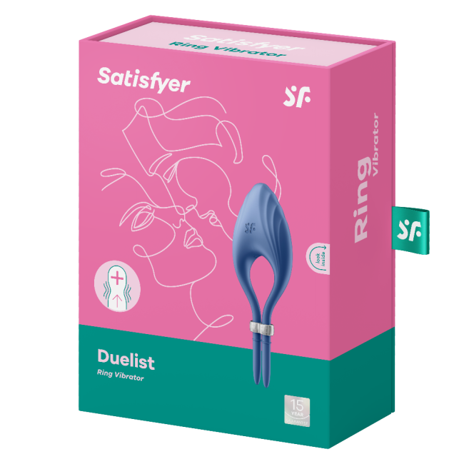 Satisfyer Duelist blue 12 Farklı Titreşim Modlu Penis Halkası 