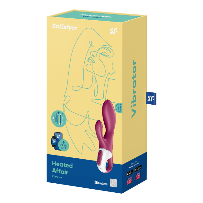 Satisfyer Heated Affair Connect App Kontrollü Isıtmalı Ve Güçlü Titreşimli Rabbit Vibratör 