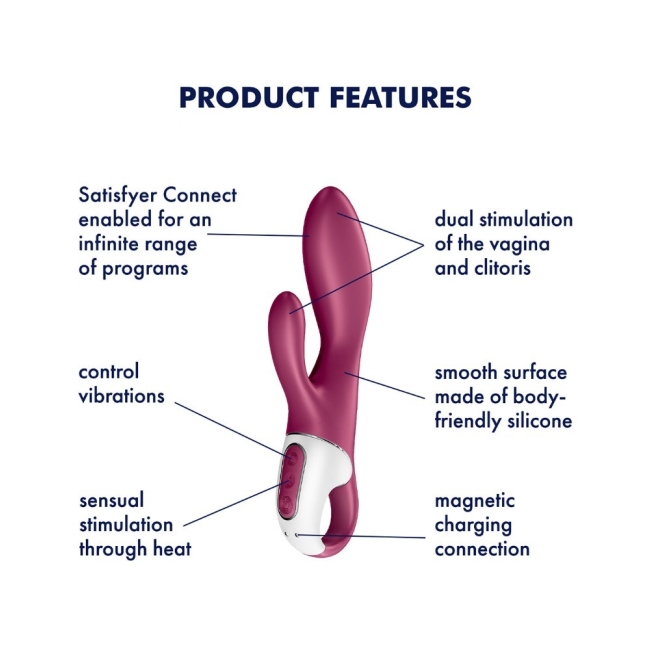 Satisfyer Heated Affair Connect App Kontrollü Isıtmalı Ve Güçlü Titreşimli Rabbit Vibratör 