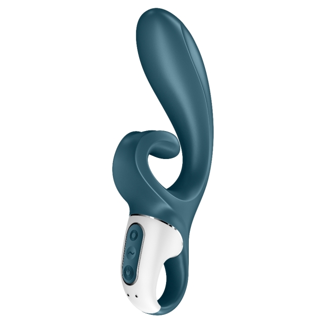 Satisfyer Hug Me GrayBlue App Kontrollü 2 Güçlü Titreşim Motorlu Rabbit Vibratör