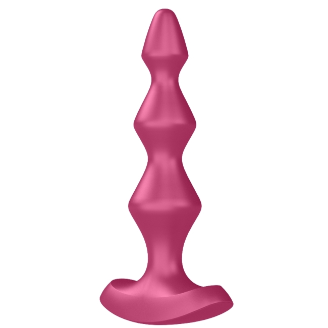 Satisfyer Lolli Plug 1 - 12 Modlu Titreşimli Şarjlı Bordo Anal Plug Vibratör